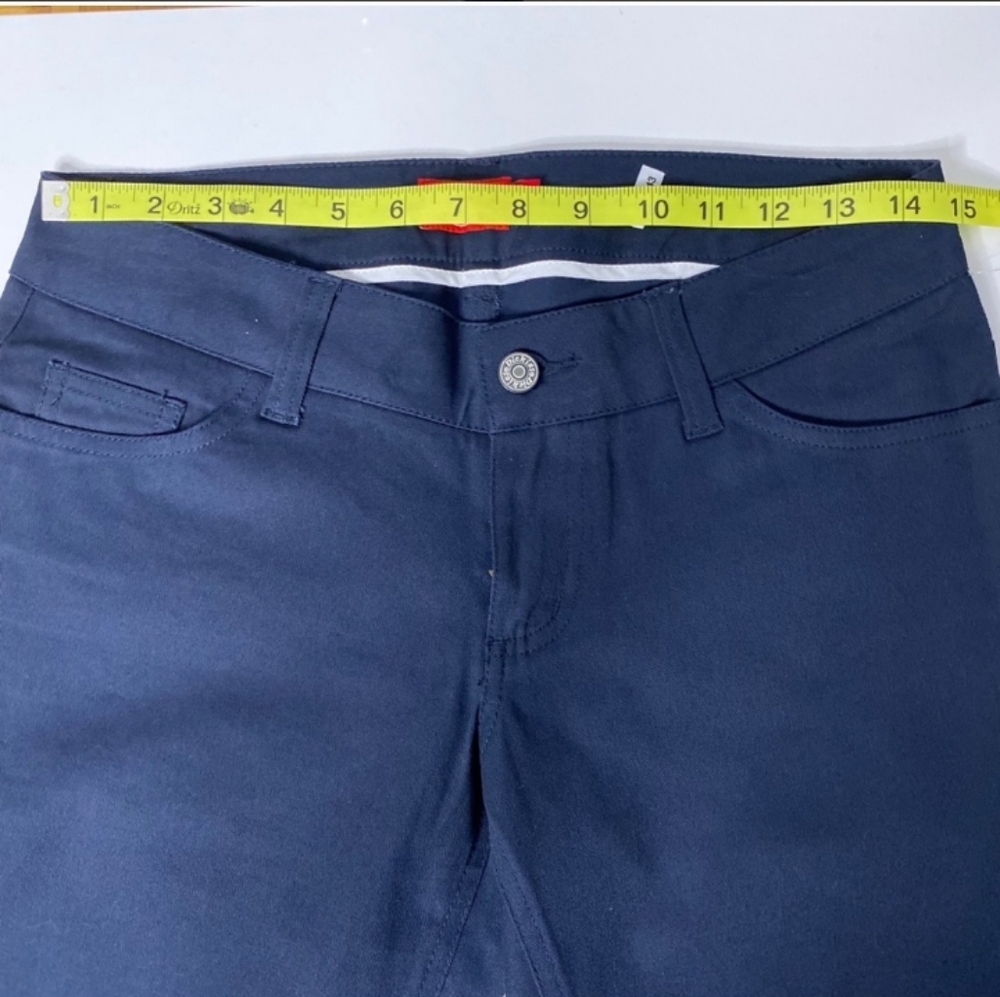 NWT DICKIES Navy Classic Low Rise Skinny Pants - Picture 5 of 10